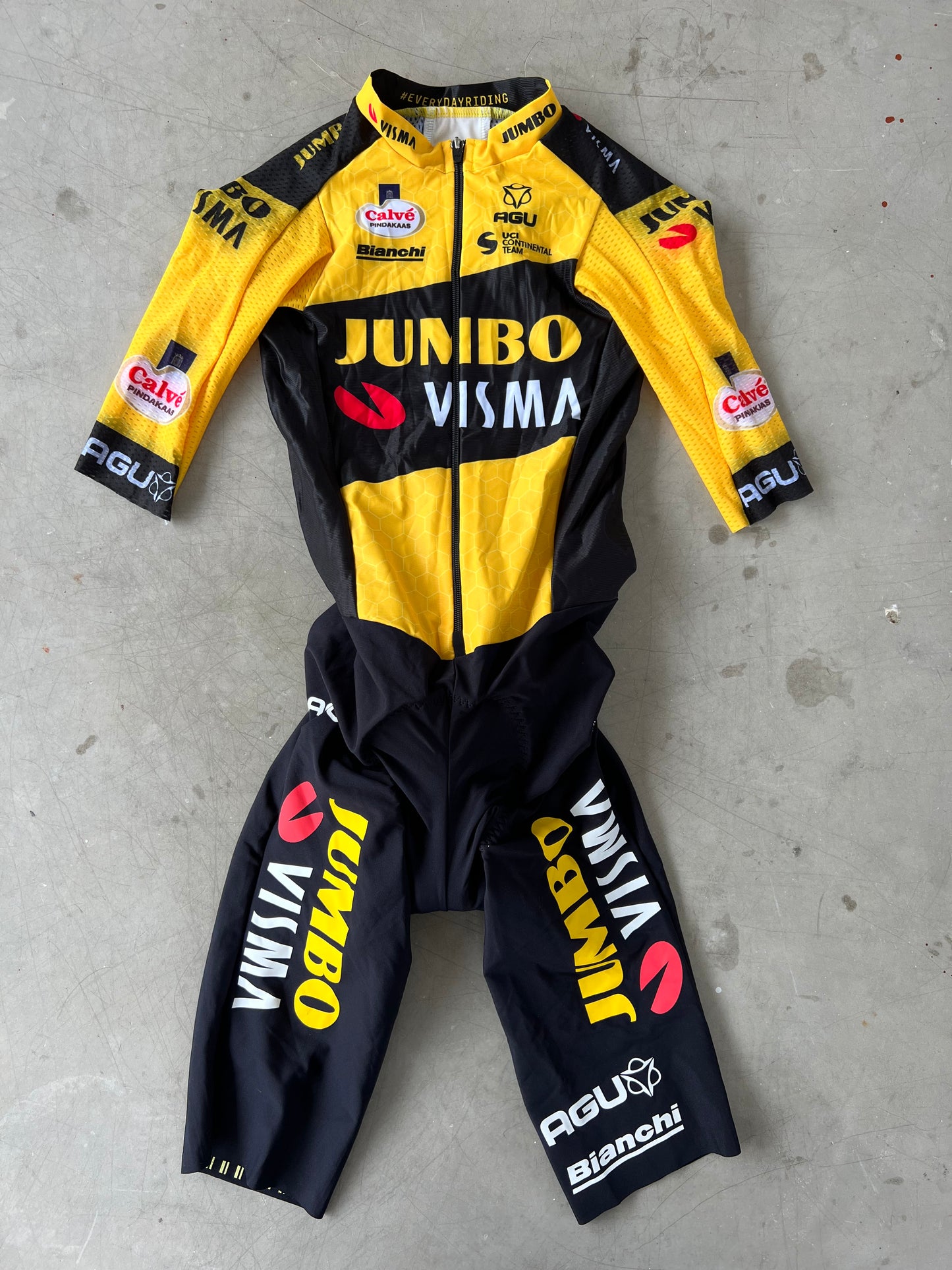 Jumbo Visma | Agu Short Sleeve TT Suit | XS | Rider-Issued Pro Team Kit