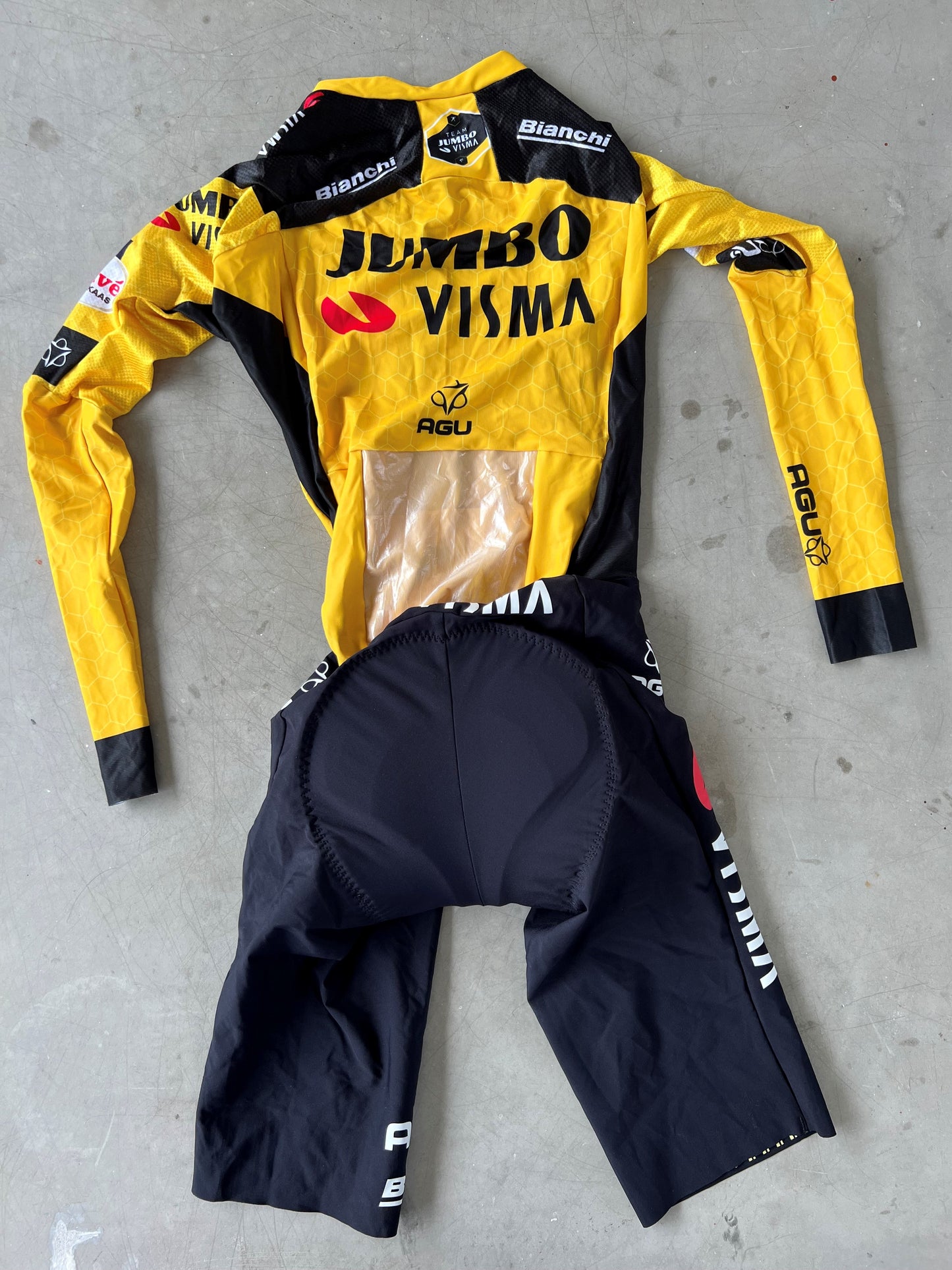 Jumbo Visma | Agu Long Sleeve TT Suit | S | Rider-Issued Pro Team Kit