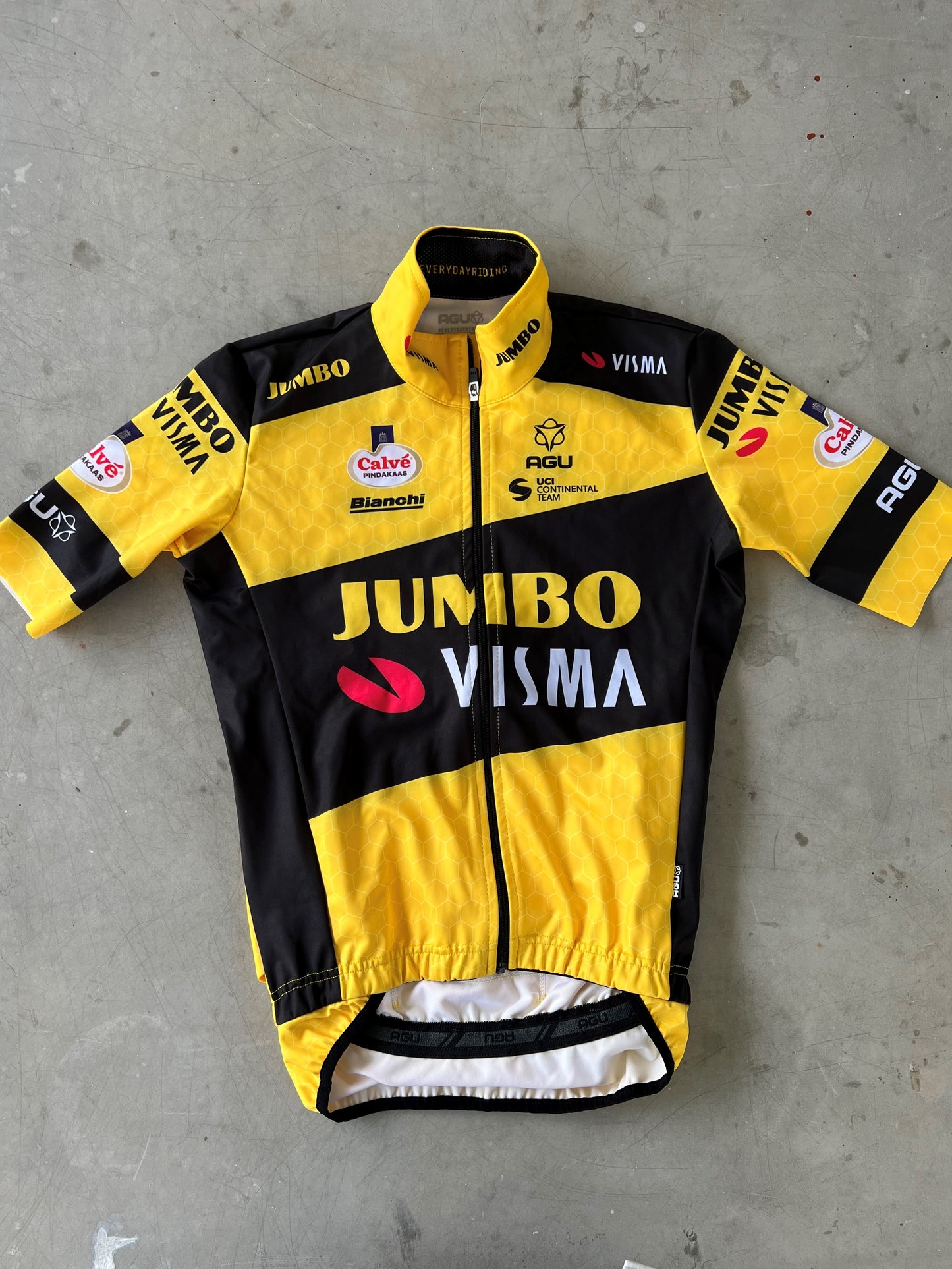 Jumbo Visma | Agu Short Sleeve Gabba Jacket / Jersey | XS | Rider-Issu ...
