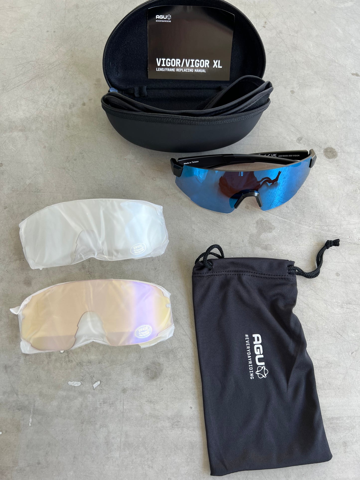 Jumbo Visma | Agu Vigor Sunglasses & Spare Lenses | Rider-Issued Pro Team Kit