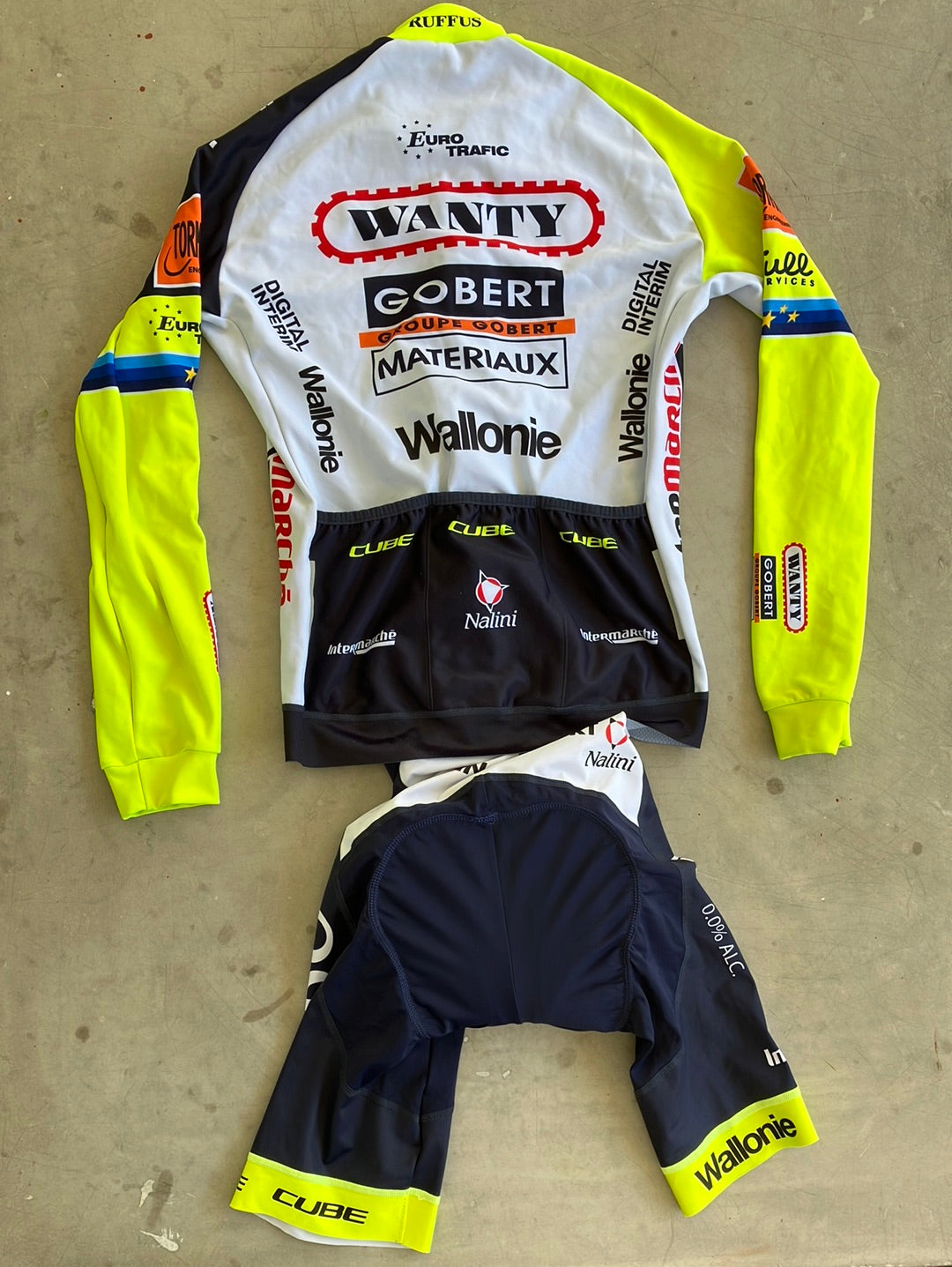 Intermarche | Nalini Bundle - Winter Jacket & Bibs | M | Pro-Issued Team Kit