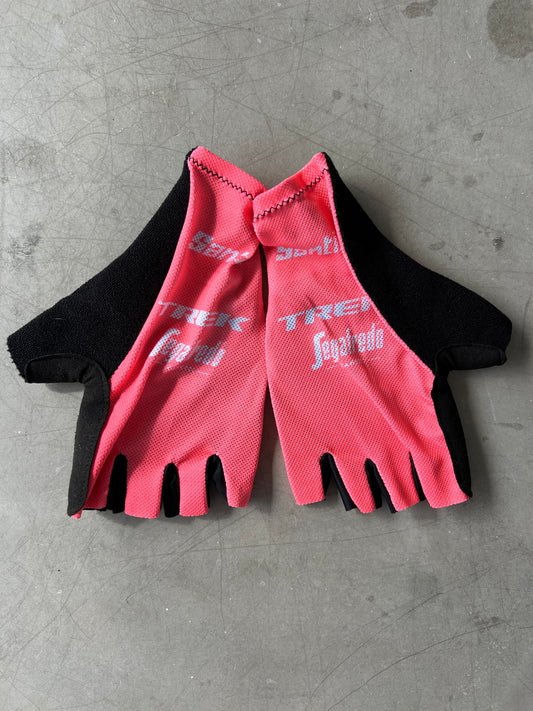 Trek Segafredo | Santini Cycling Gloves | Pink | XXL | Rider-Issued Pro Team Kit