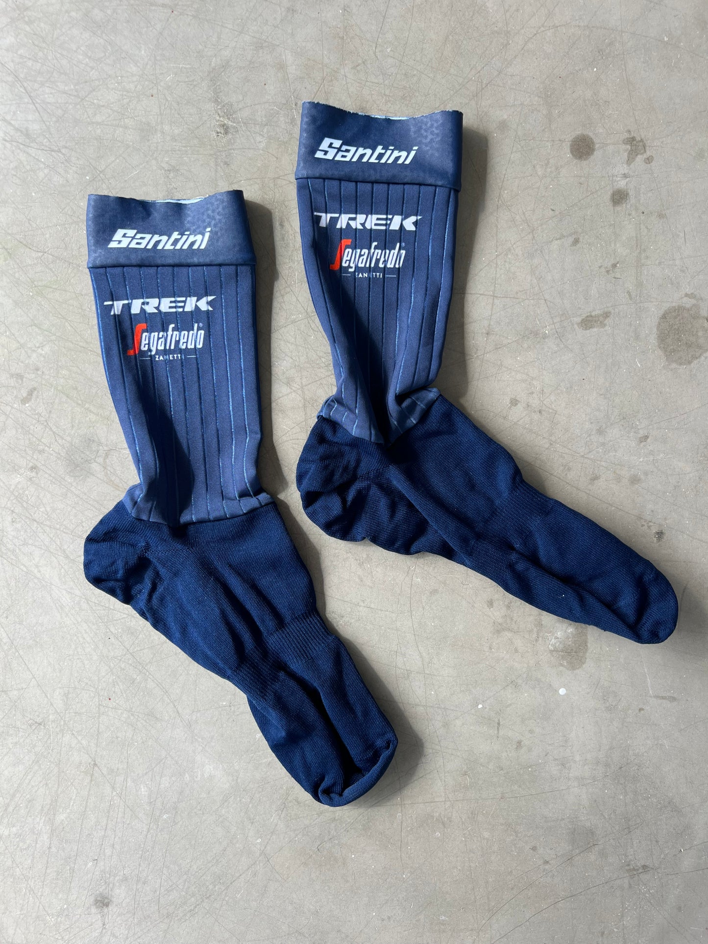 Trek Segafredo | Santini Aero Socks | Navy | XL | Rider-Issued Pro Team Kit