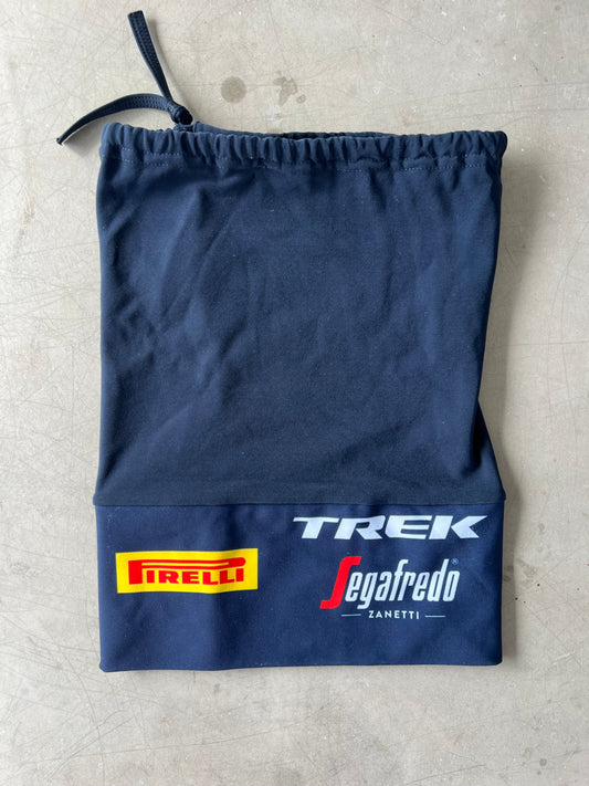 Trek Segafredo | Santini 2 in 1 Neck Warmer & Beanie | Navy | Rider-Issued Pro Team Kit