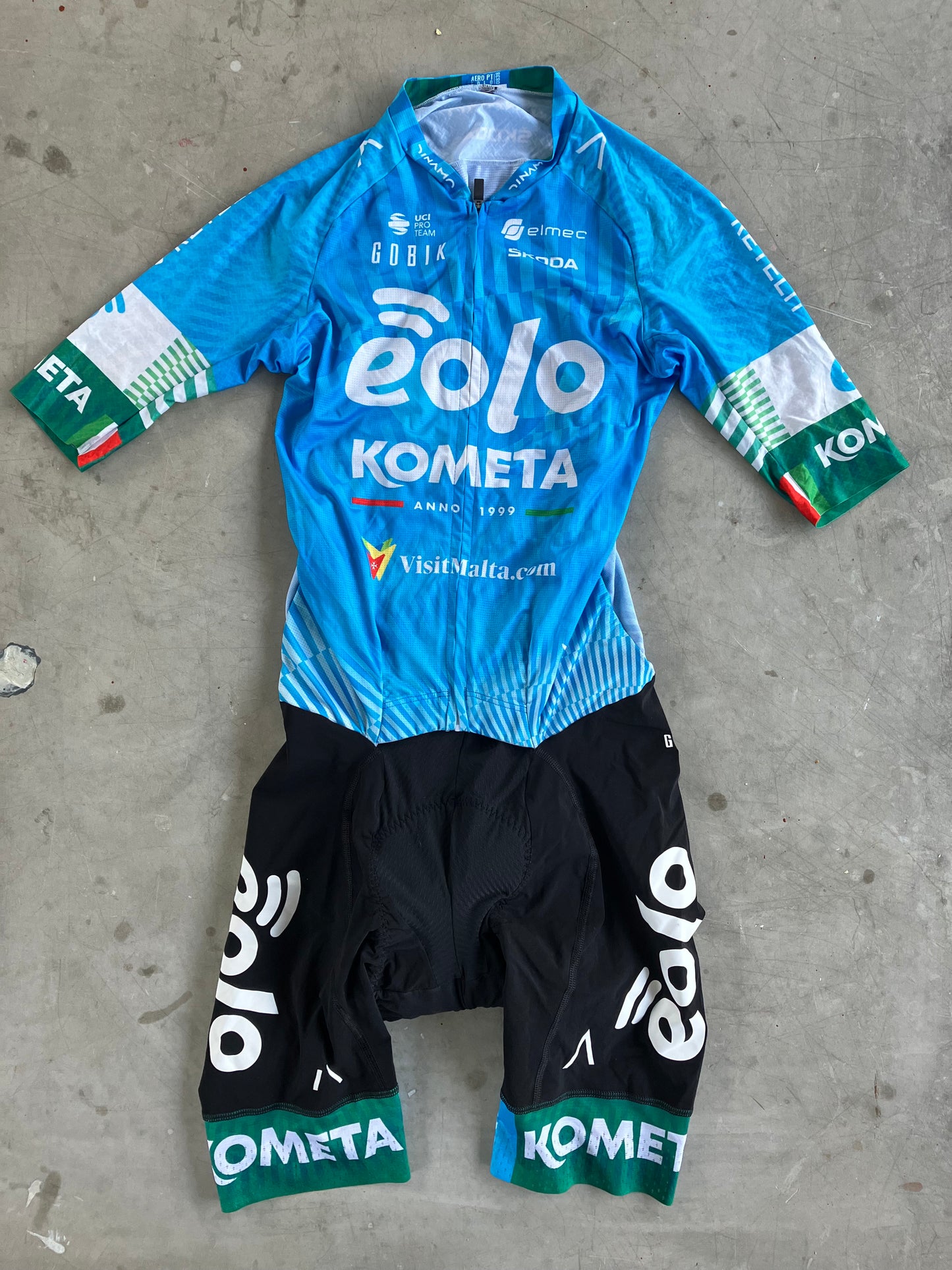 Eolo | Gobik Short Sleeve Race Suit | Blue | S | Rider-Issued Pro Team Kit