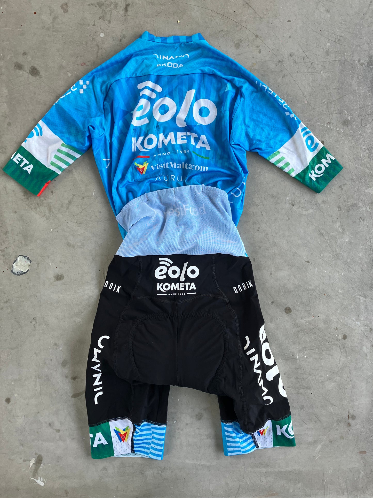 Eolo | Gobik Short Sleeve Race Suit | Blue | S | Rider-Issued Pro Team Kit