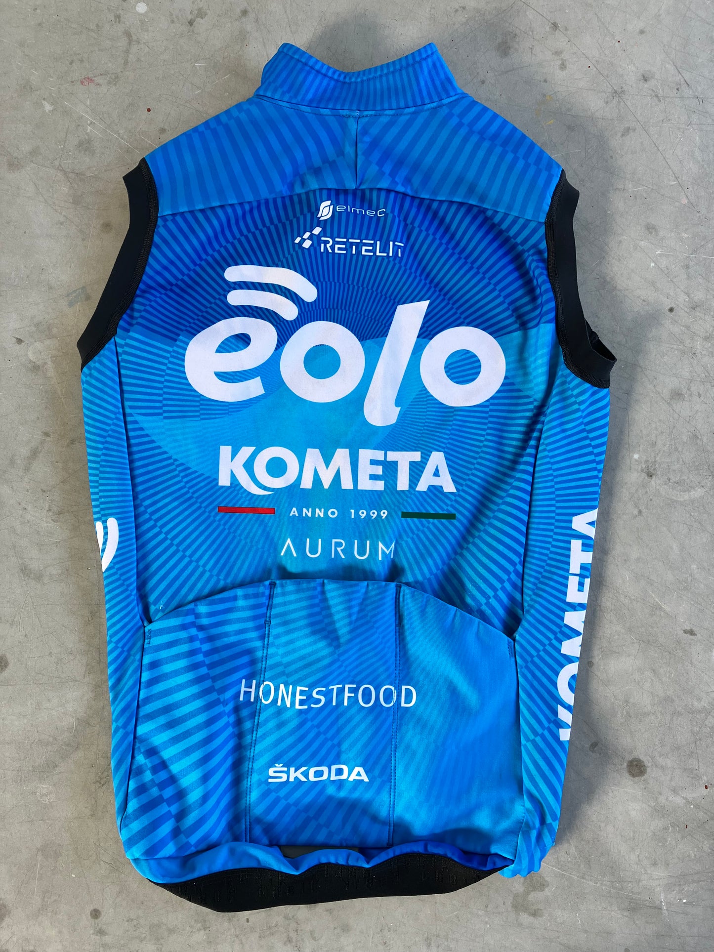 Eolo | Gobik Thermal Gabba Vest / Gilet | Blue | Rider-Issued Pro Team Kit