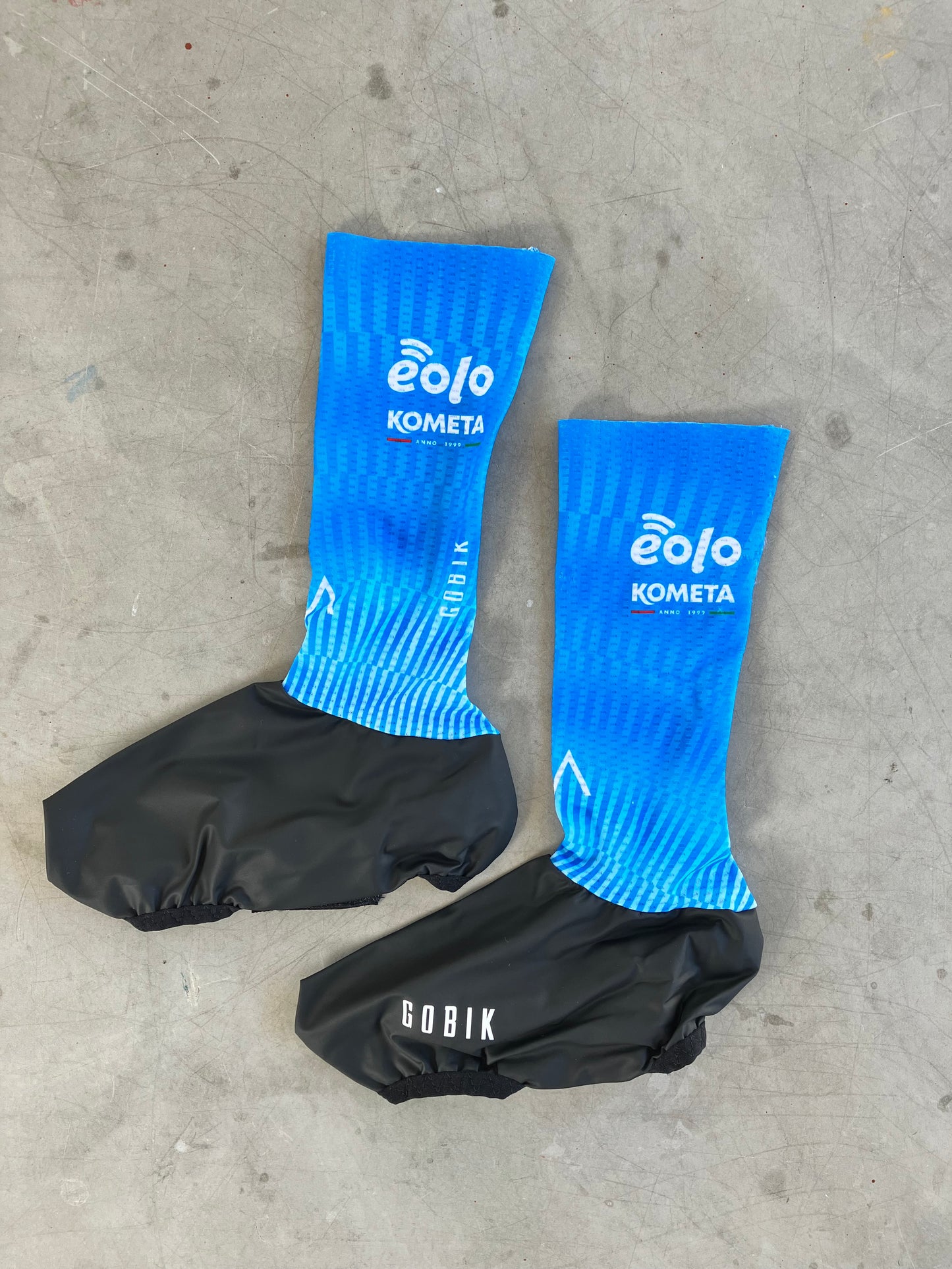 Eolo | Gobik TT Shoe Covers | Blue | S/M | Rider-Issued Pro Team Kit