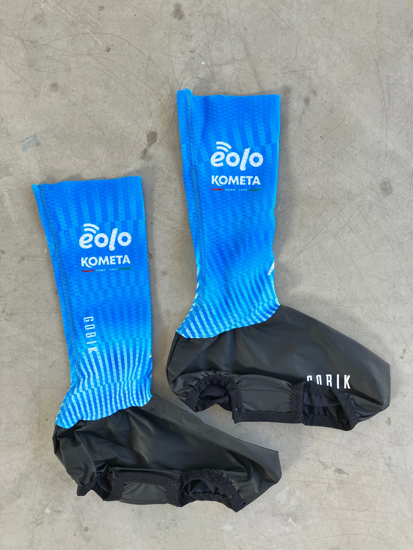 Eolo | Gobik TT Shoe Covers | Blue | S/M | Rider-Issued Pro Team Kit