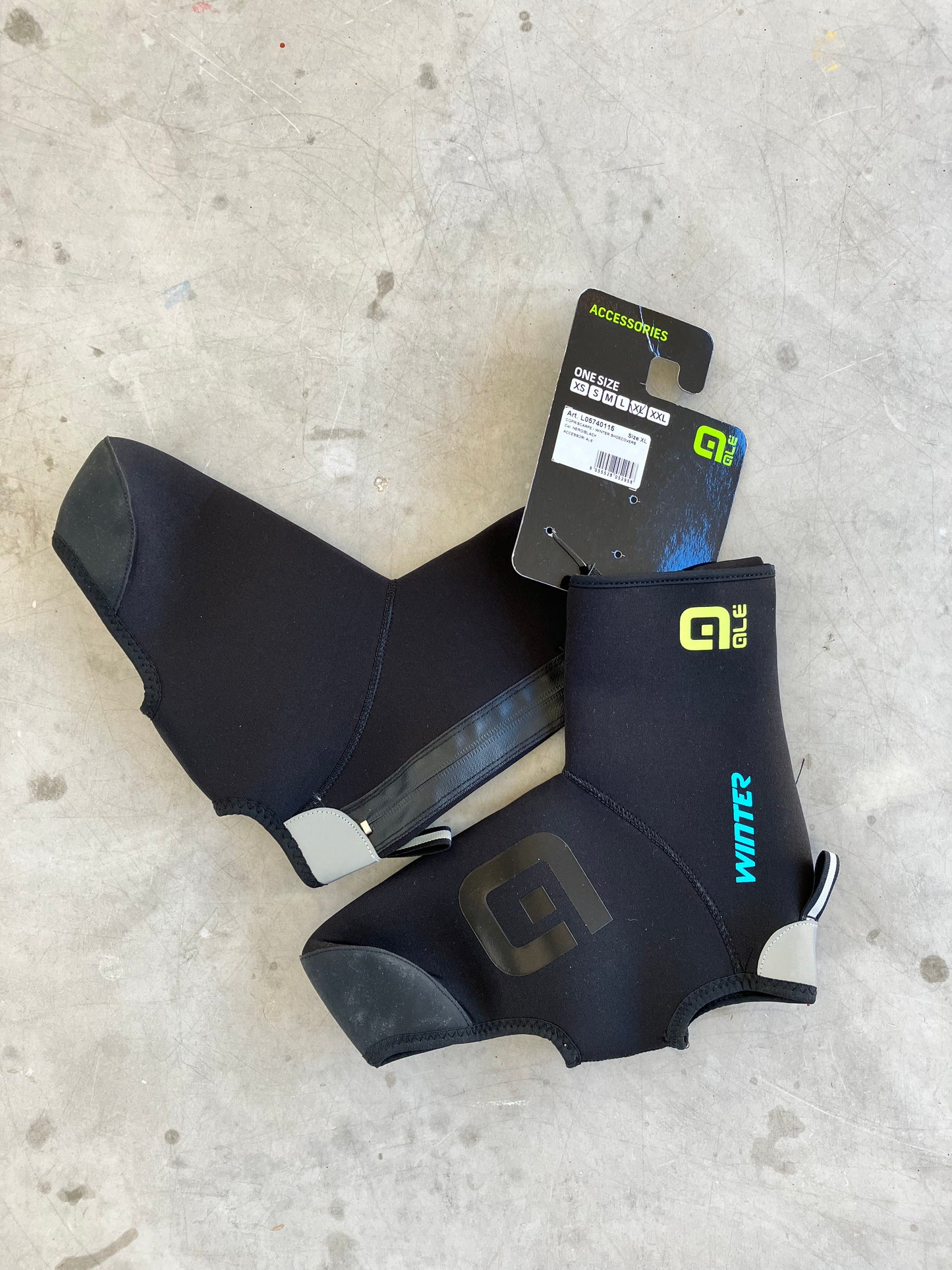 Eolo | Ale Deep Winter Neoprene Shoe Covers | Black | M | Rider-Issued Pro Team Kit