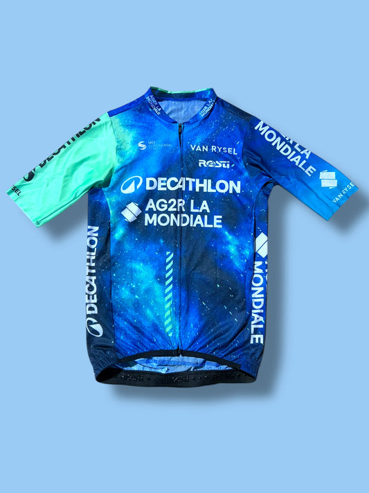 Aero Jersey  Lightweight Short Sleeve Racing Maillot  Ete  | Decathlon AG2R La Mondiale  | Rosti | Pro Cycling Kit