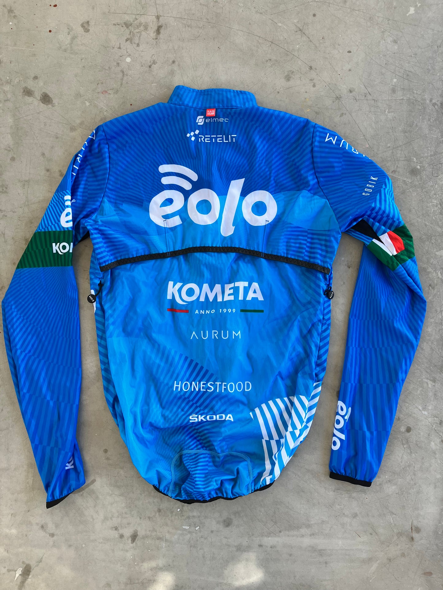 Eolo | Gobik Lightweight Rain Jacket | Blue | Rider-Issued Pro Team Kit