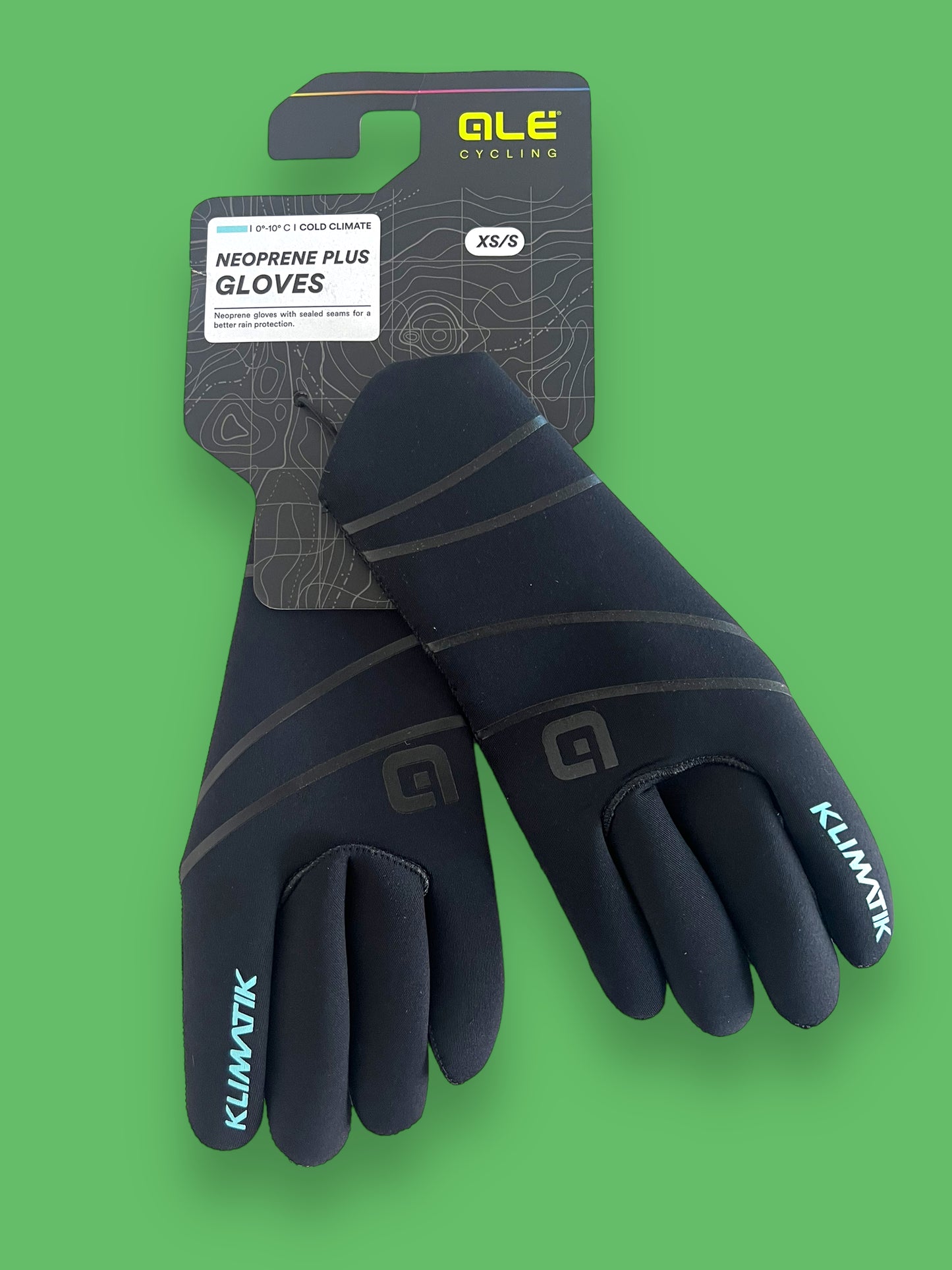 Neoprene Winter Gloves | Ale | Bardiani Green Project Pro Team | Pro Cycling Kit