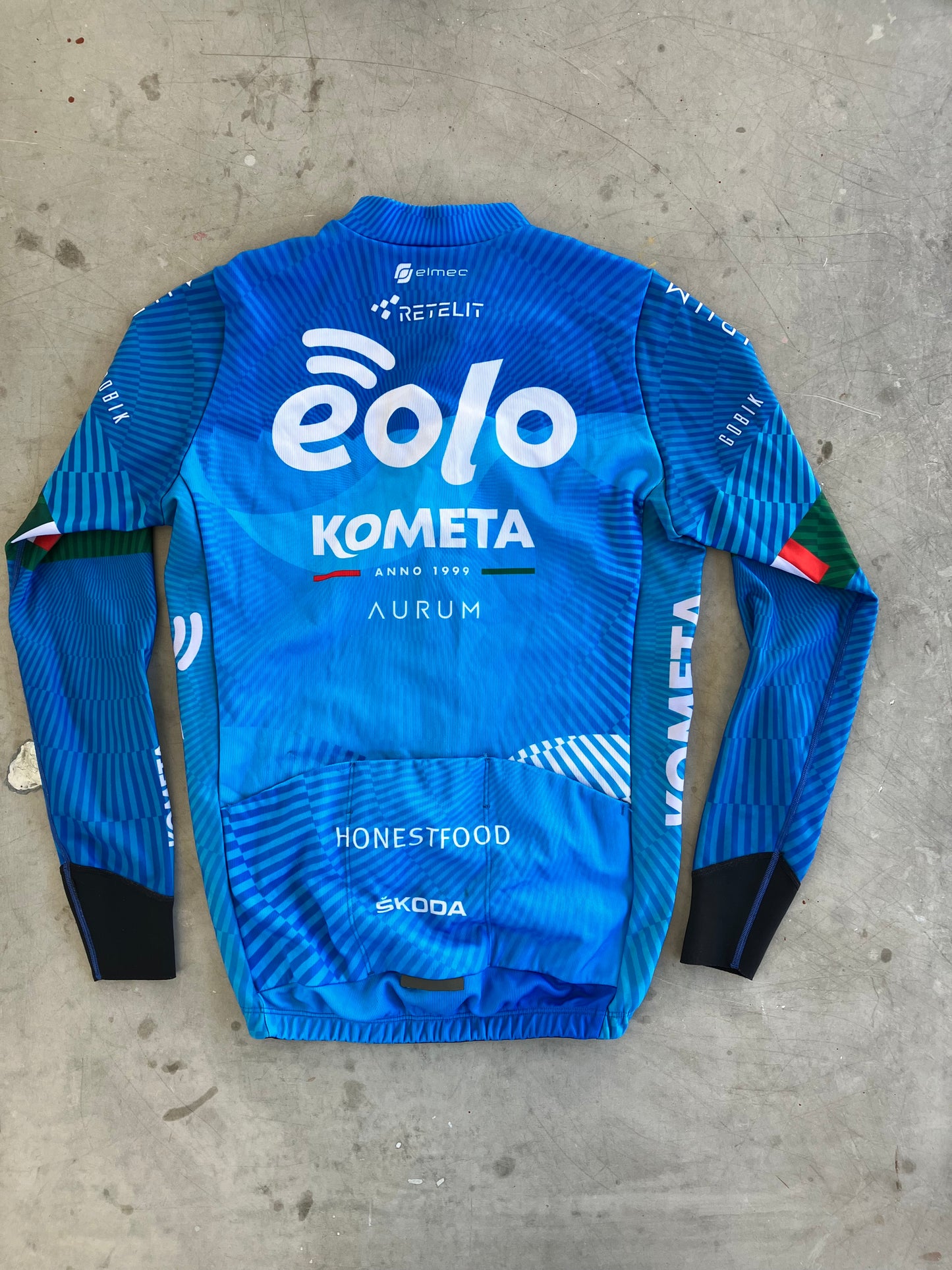 Eolo | Gobik Long Sleeve Thermal Jersey | Blue | XS | Rider-Issued Pro Team Kit