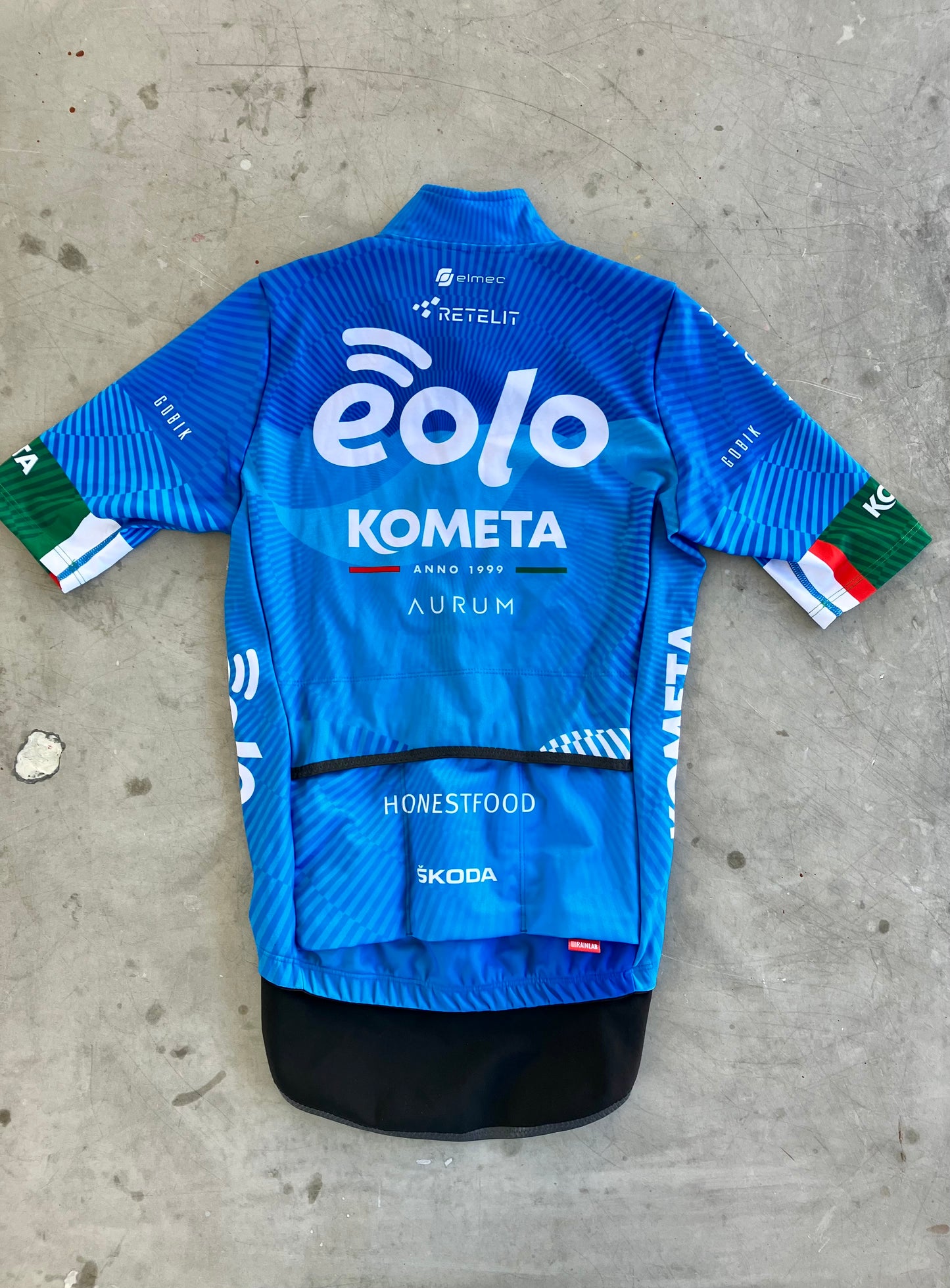 Eolo | Gobik Short Sleeve Thermal Gabba Jacket / Jersey | Blue | Rider-Issued Pro Team Kit