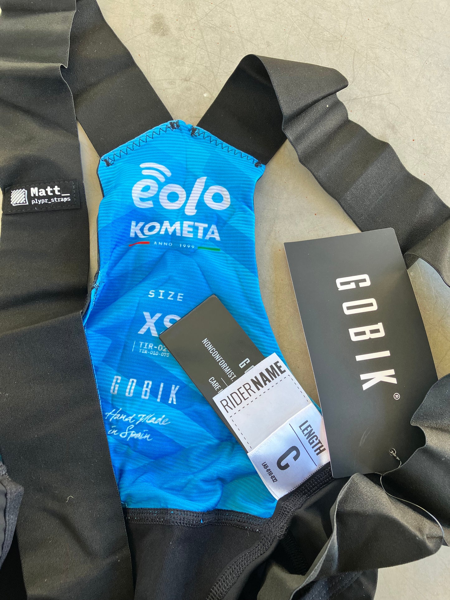 Eolo | Gobik Bundle - Jersey, Bibs and Vest | Blue | XS | Rider-Issued Pro Team Kit