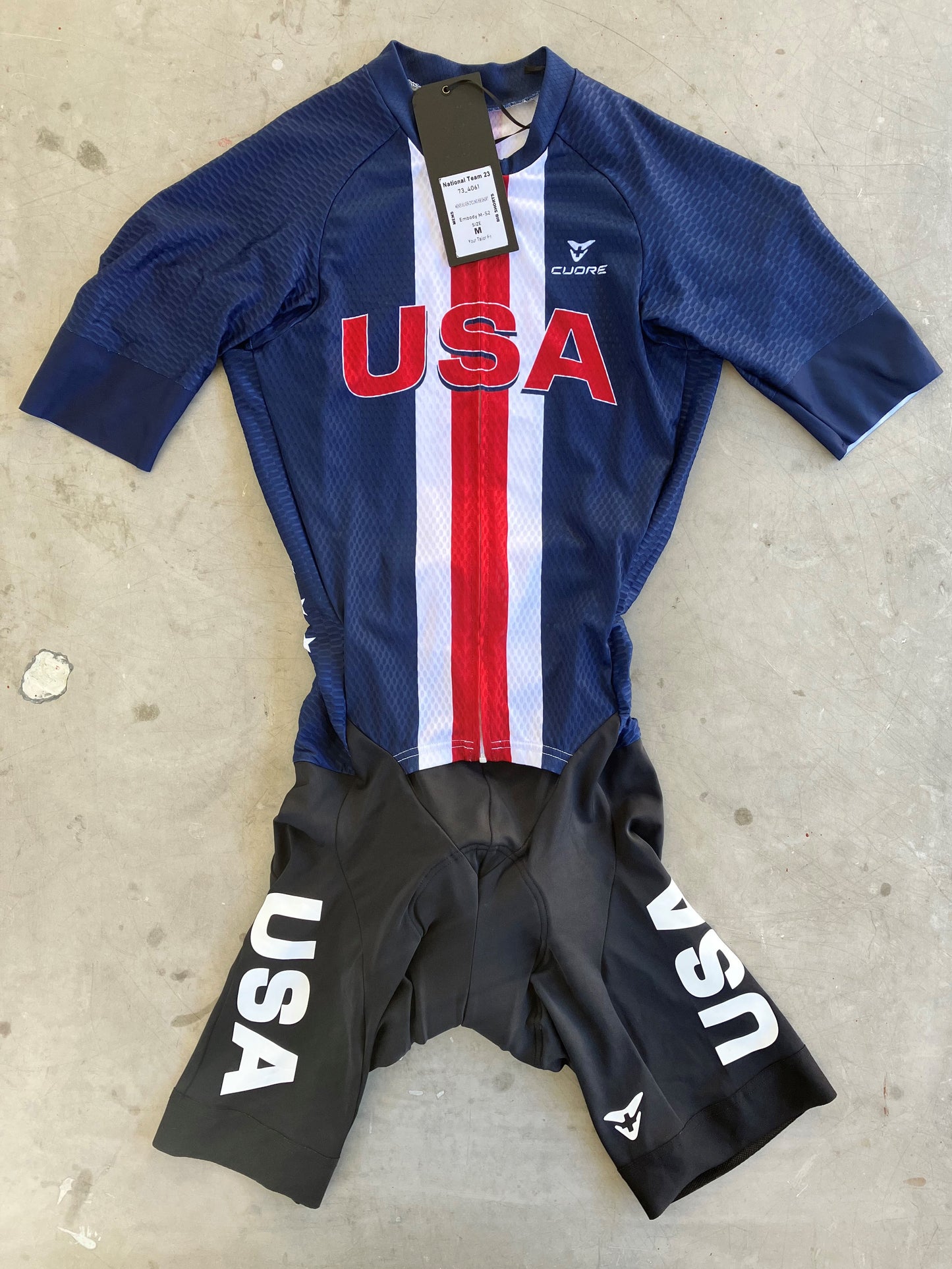 USA National Team | Cuore Summer Race Suit | M | Rider-Issued Pro Team Kit