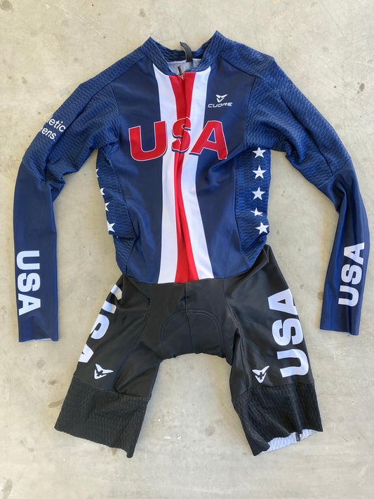 USA National Team | Cuore Long Sleeve TT Suit | S | Rider-Issued Pro Team Kit