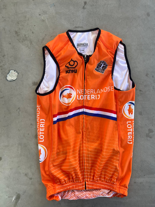 Dutch National Team Men | Bioracer Wind Vest / Gilet | XS | Rider-Issued Pro Team Kit