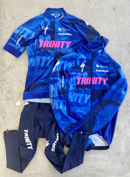 Trinity | Specialized Winter Bundle - Jacket, Jersey and Padded Tights | Blue | M | Team Issued Pro Kit