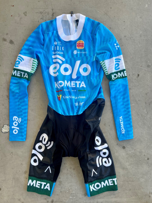 Eolo | Gobik Long Sleeve TT Suit | Blue, with BK Buns | S | Rider-Issued Pro Team Kit