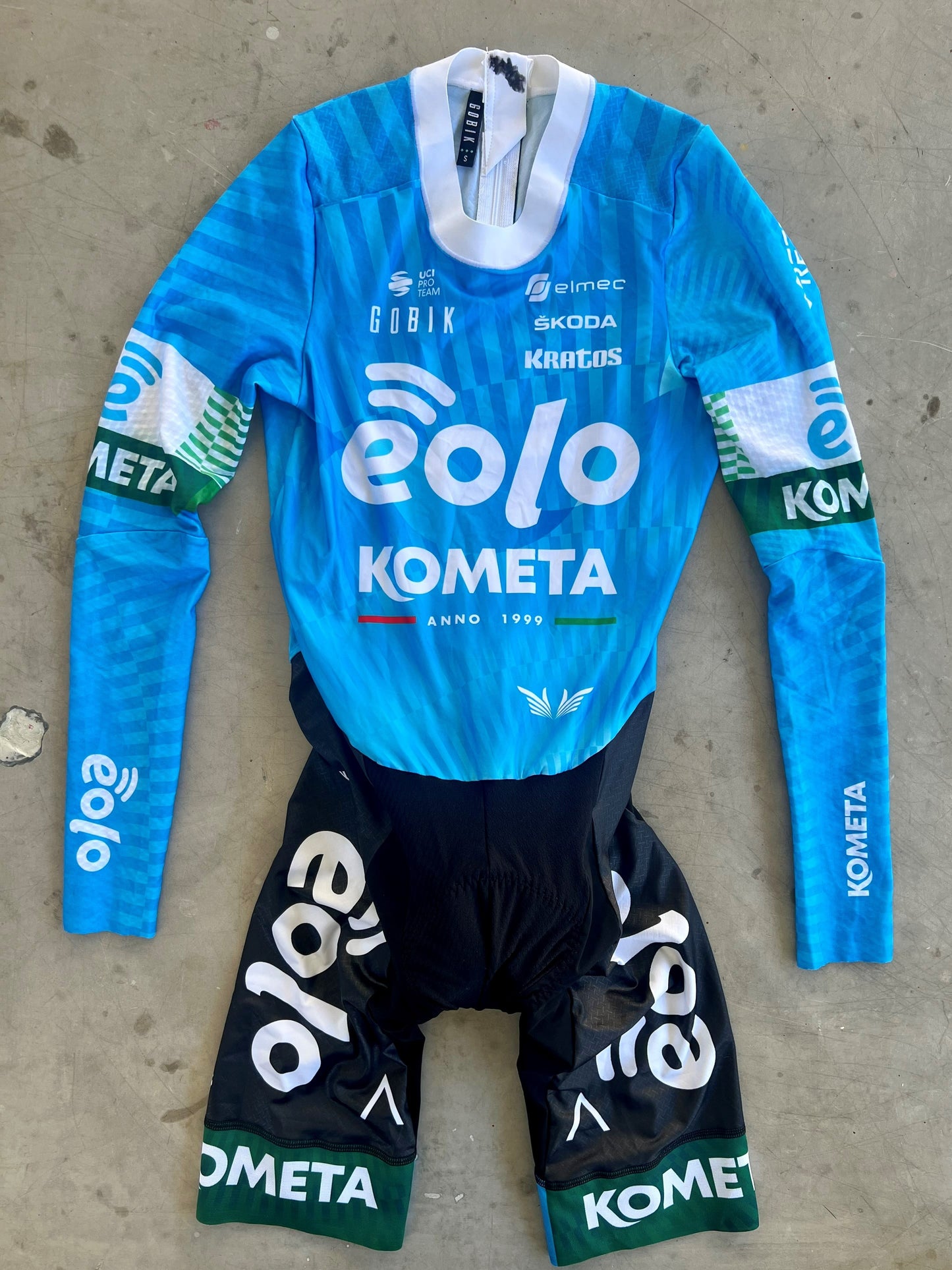 Eolo | Gobik Long Sleeve TT Suit | Blue | S | Rider-Issued Pro Team Kit