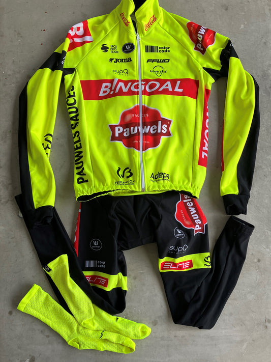 Bingoal | Vermarc Winter Bundle - Winter Jacket, Padded Tights & Socks | S | Rider-Issued Pro Team Kit