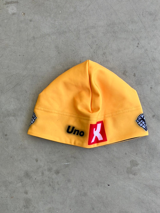 Uno-X | Bioracer Thermal Beanie / Helmet Liner | M | Yellow | Pro-Issued Team Kit