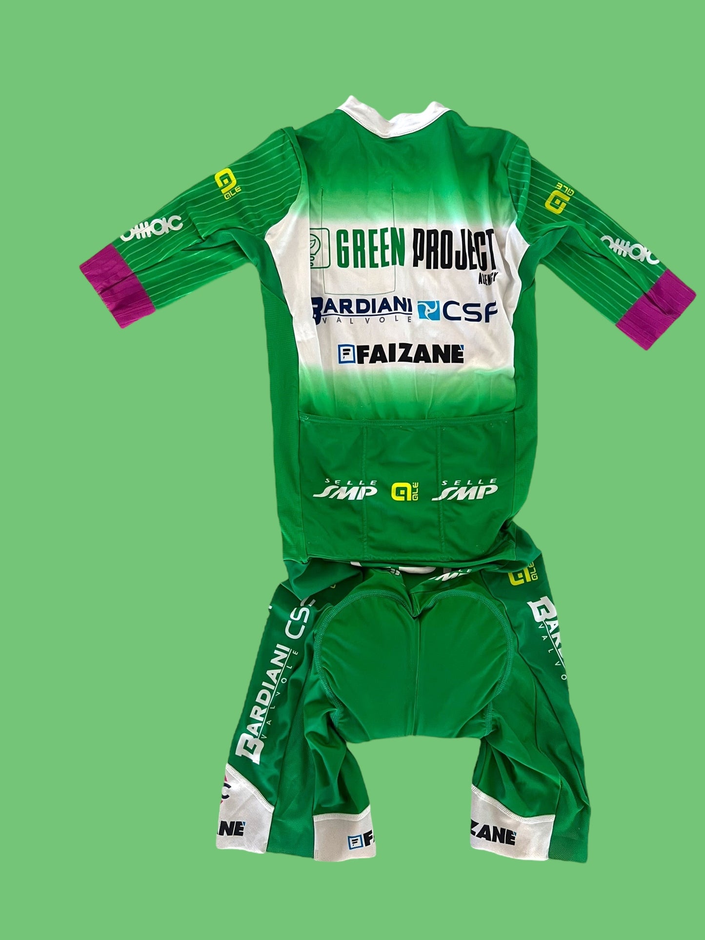 Aero Road Suit  | Ale | Bardiani Green Project Pro Team | Pro Cycling Kit