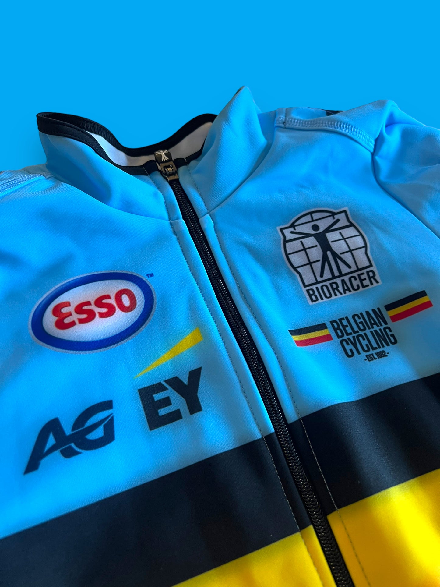 Winter Jersey Long Sleeve Thermal | Bioracer | Belgian National Team | Pro Cycling Kit