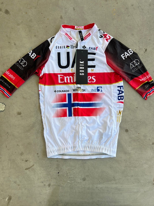 Short Sleeve Jersey - Norwegian National Champion | Gobik | UAE Emirates | Pro-Issued Cycling Kit