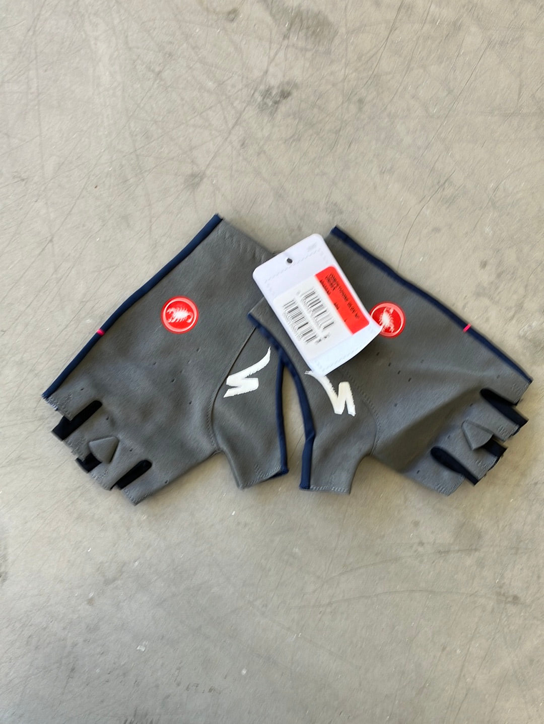 Gloves Mitts team Issued Competizione | Castelli | Blue | Quick-Step Alpha Vinyl / Soudal  | Pro Cycling Kit