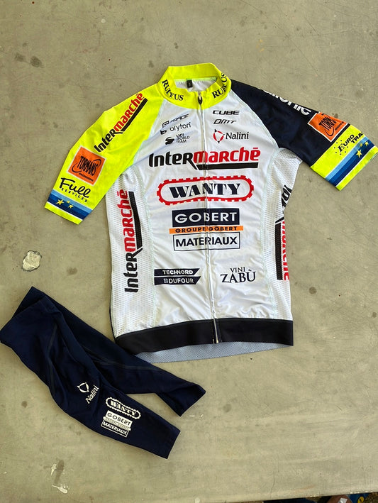 Intermarche | Nalini Bundle - Short Sleeve Jersey and Arm Warmers | S | Pro-Issued Team Kit