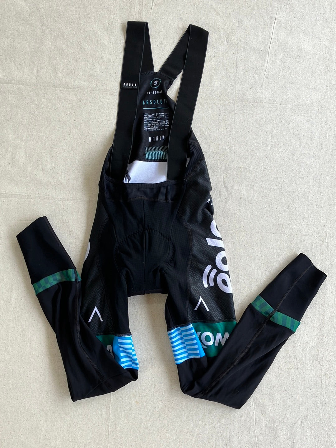 Thermal Winter Tights Bibs - With Burger King Logo / Buns on Bums | Gobik | Eolo Kometa | Pro-Issued Cycling Kit