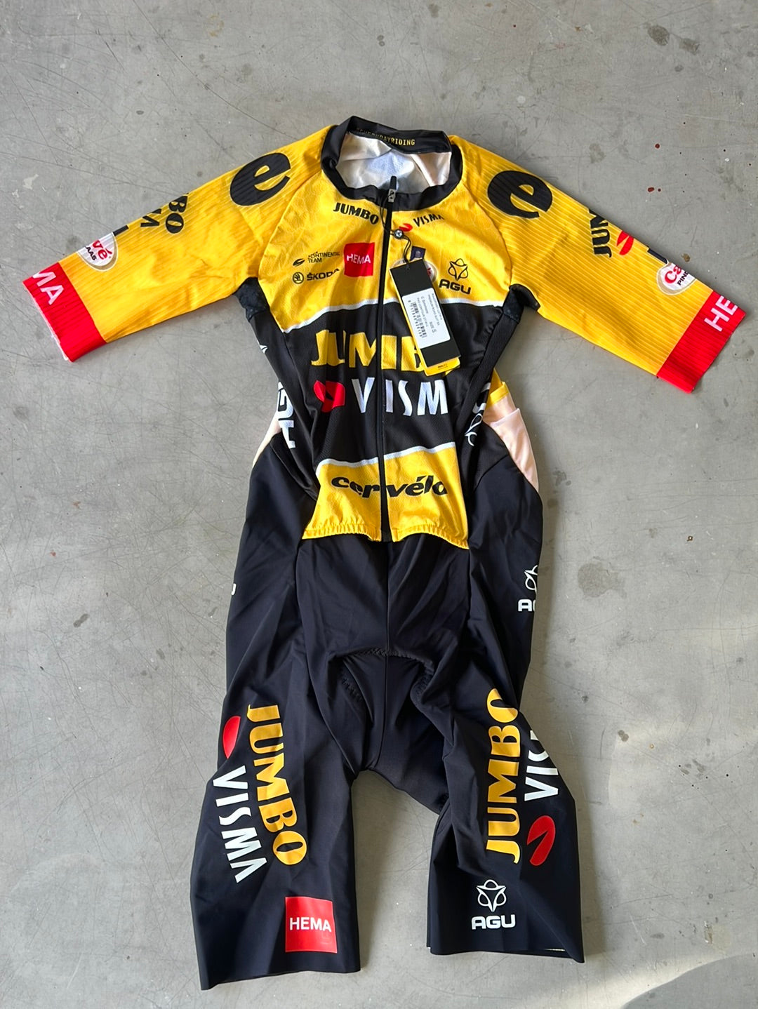 Road Suit | Agu | Jumbo Visma | Pro-Issued Cycling Kit