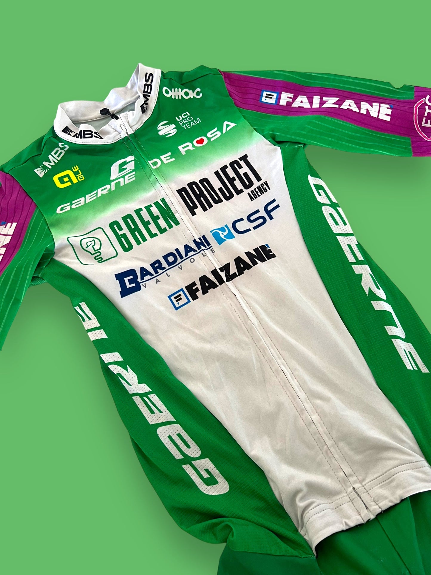 Aero Road Suit  | Ale | Bardiani Green Project Pro Team | Pro Cycling Kit