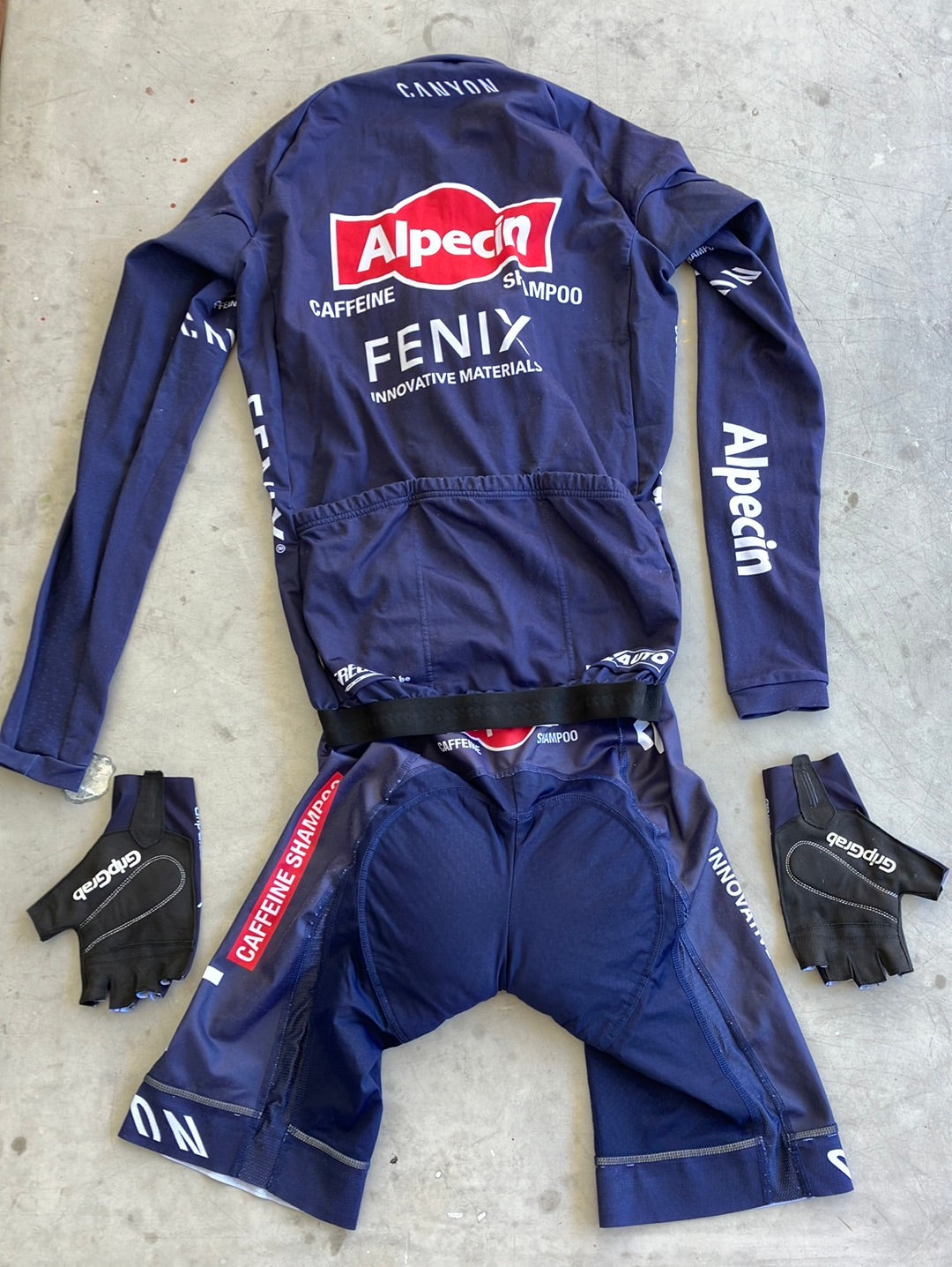 Long Sleeve Thermal Jersey, Bib Shorts & Gloves | Kalas | Alpecin Fenix | Pro Cycling Kit