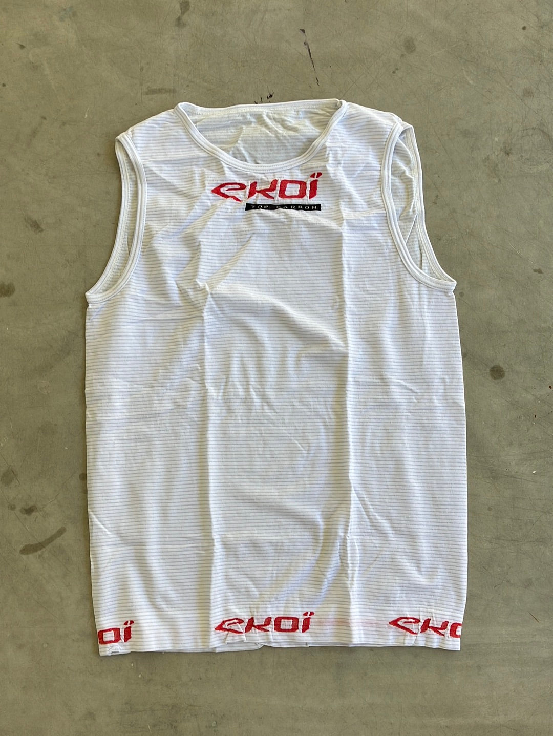 Base Layer Vest Cycling | Ekoi | White | Israel Premier Tech IPT | Pro  Kit