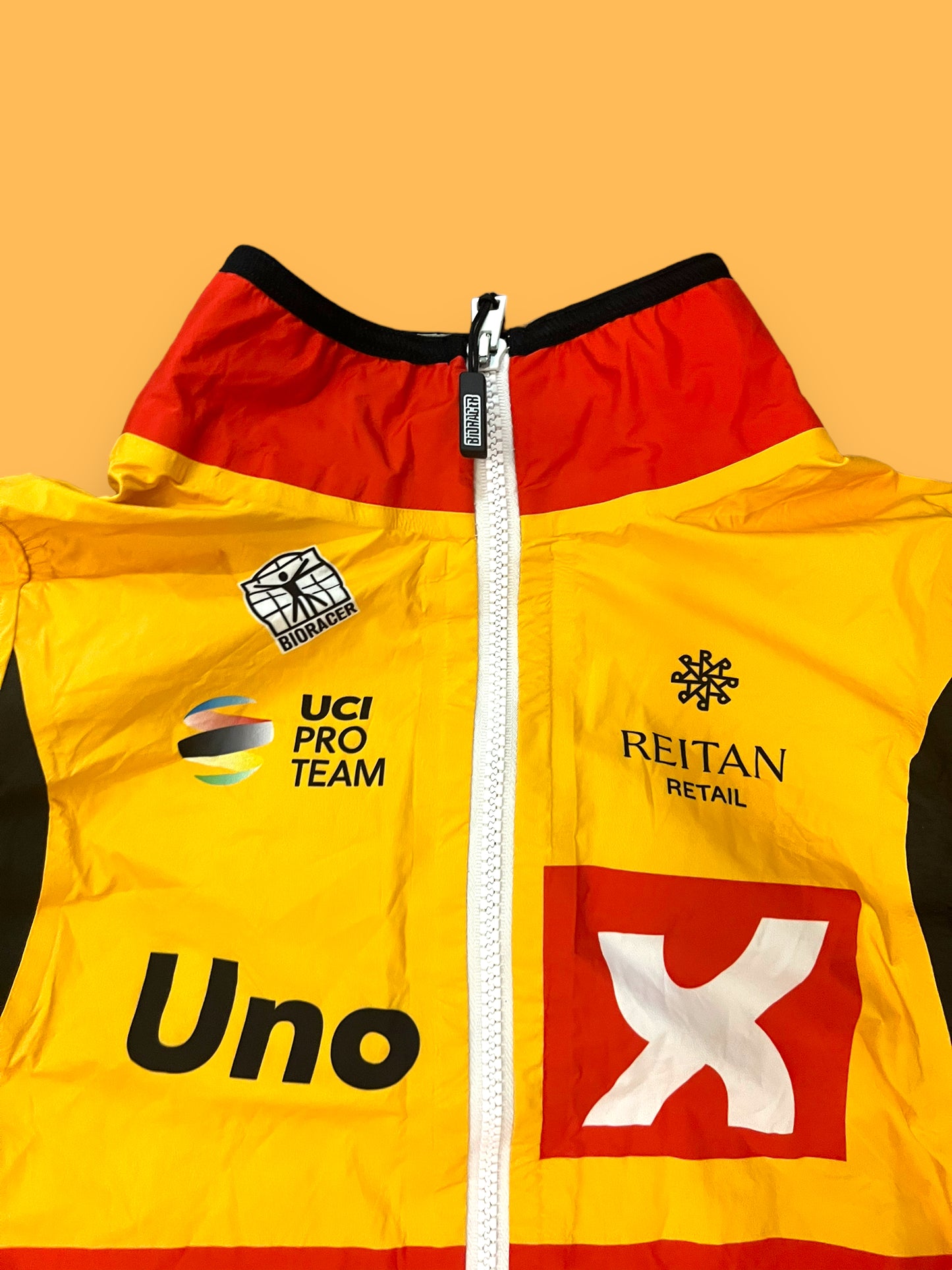 Rain Jacket European Champion Bands | Bioracer | Uno-X Pro Team | Pro Cycling Kit