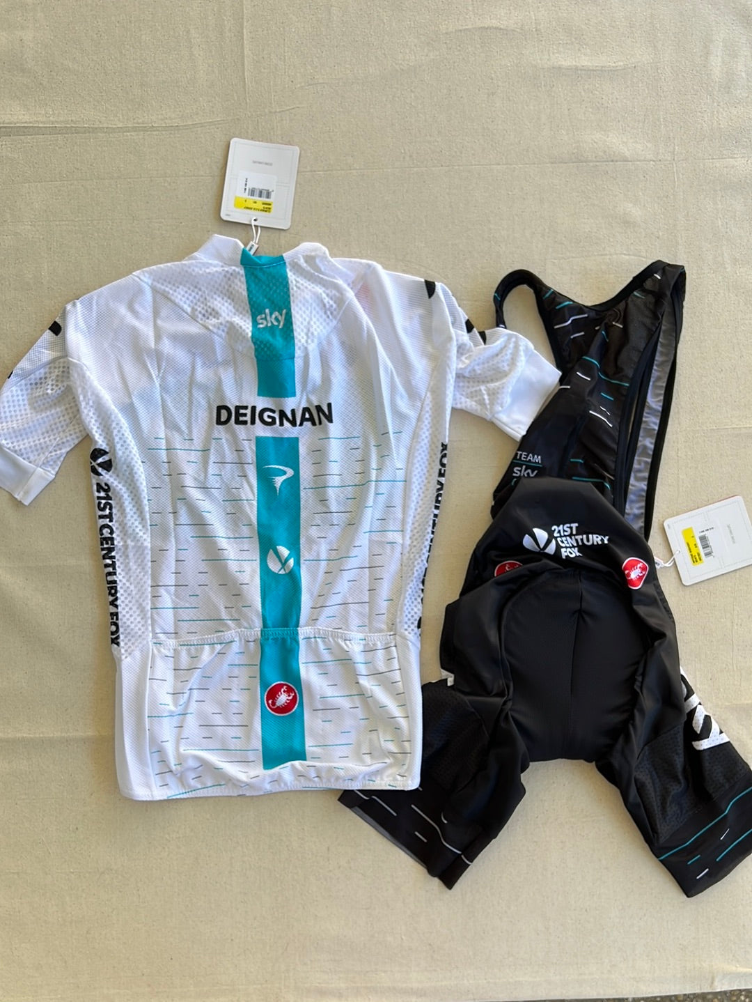 Cycling Kit Bundle - Summer Jersey & Bib Shorts | Castelli | Team Sky | Pro Cycling Kit