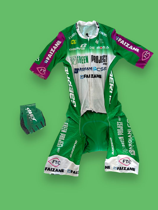 Summer Road Suit + Gloves Bundle | Ale | Bardiani Green Project Pro Team | Pro Cycling Kit