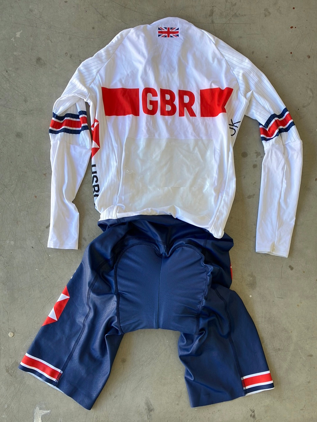 Long Sleeve Aero TT Suit Time Trial  Skinsuit | Kalas |  Team GB Great Britain - British Cycling GBR | Pro Cycling Kit