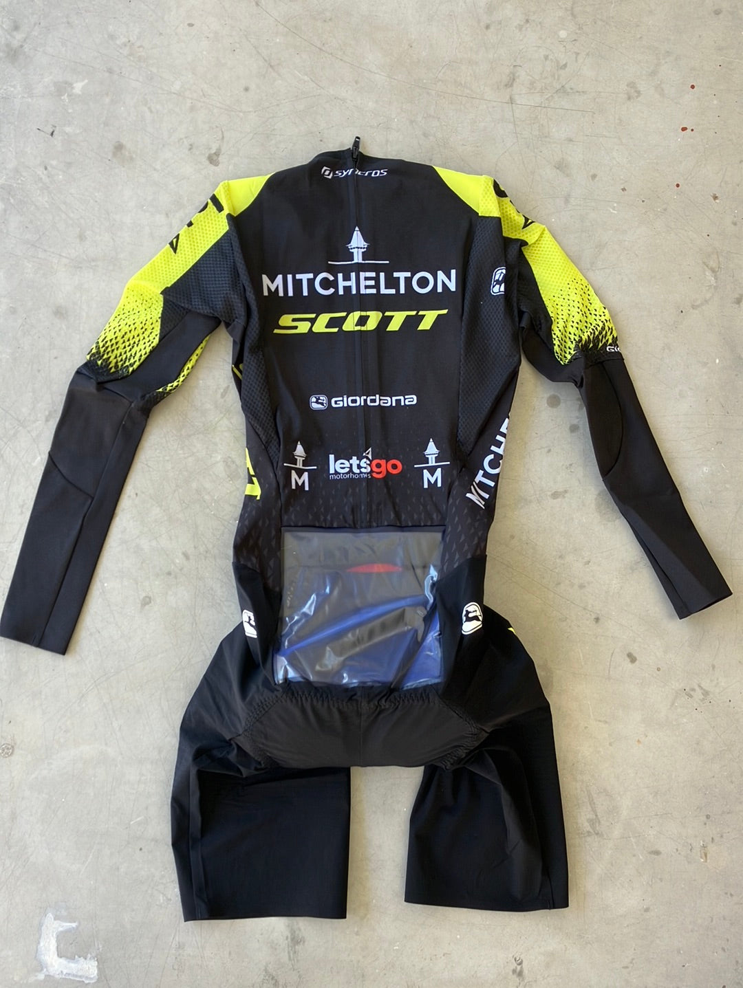 Aerosuit NXG Long Sleeve Skinsuit NoPinz  | Giordana | Mitchelton Scott | Pro Cycling Kit