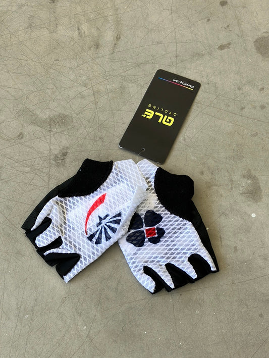 Summer Gloves/Mitts Padded Race | Ale | Groupama Française des Jeux | Pro Cycling Kit