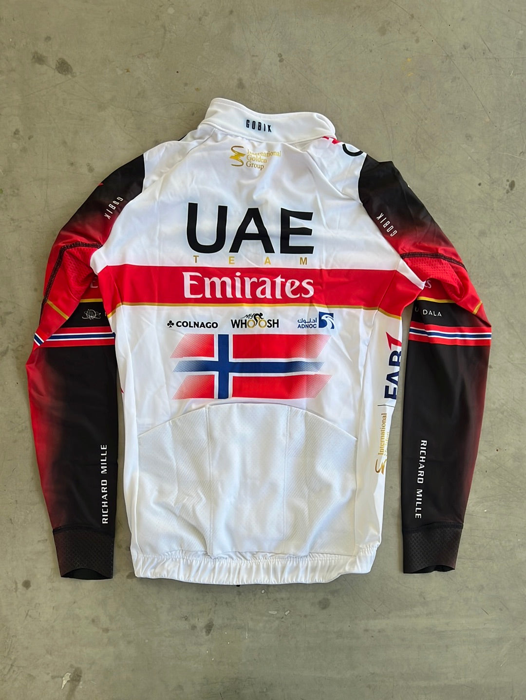 Long Sleeve Jersey - Norwegian National Champion | Gobik | UAE Emirates | Pro-Issued Cycling Kit