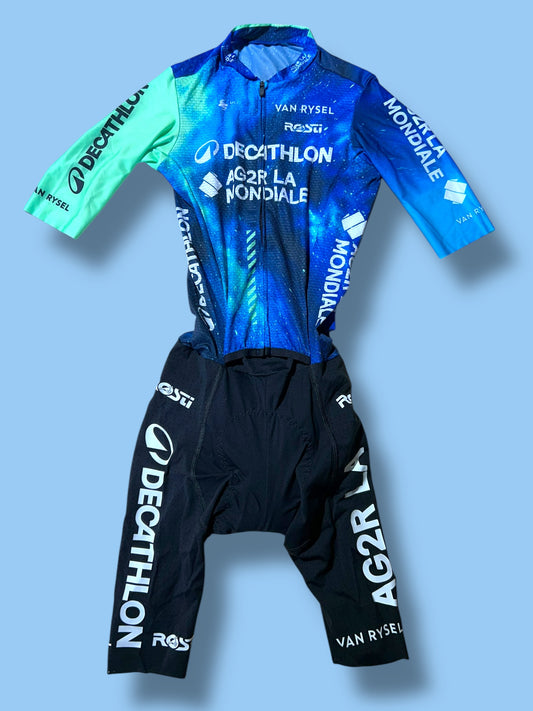 Roadsuit Aerosuit Summer Lightweight Racing Body  | Decathlon AG2R La Mondiale  | Rosti | Pro Cycling Kit