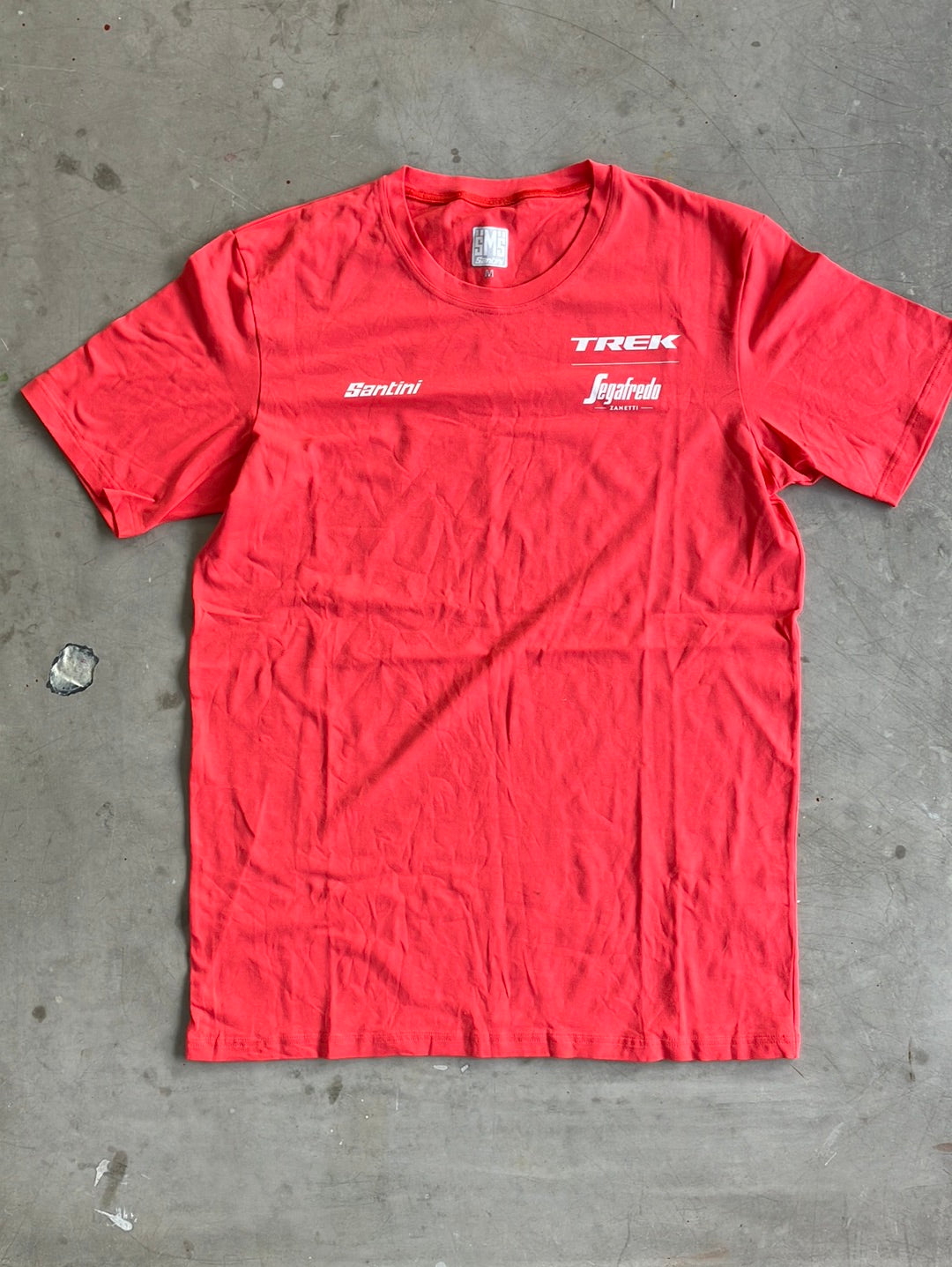 Trek Segafredo | Santini Casual T-Shirt | Pink | M | Pro-Issued Team Kit