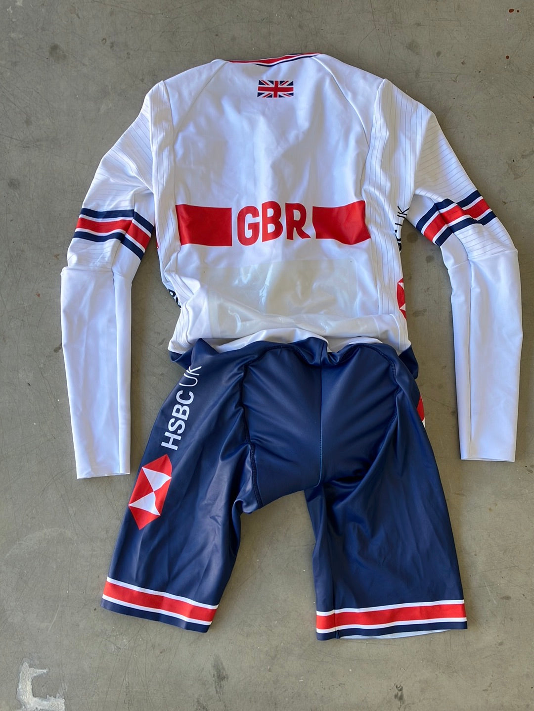 Long Sleeve Aero TT Suit Time Trial  Skinsuit | Kalas |  Team GB Great Britain - British Cycling GBR | Pro Cycling Kit