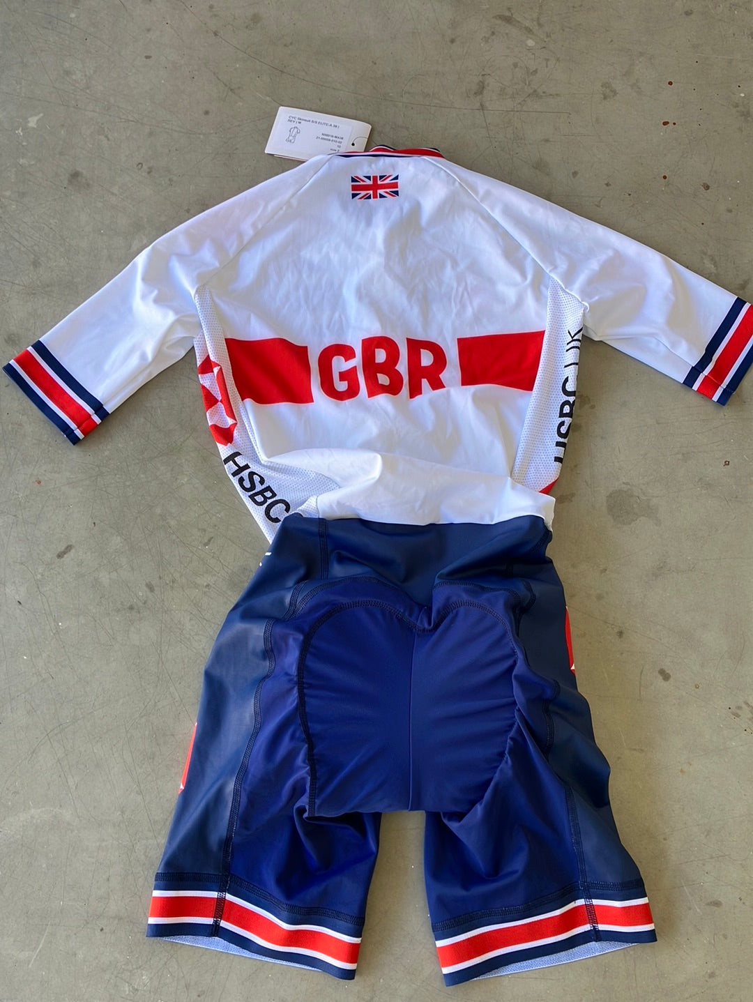 Short Sleeve Aero Roadsuit  Skinsuit | Kalas |  Team GB Great Britain - British Cycling GBR | Pro Cycling Kit