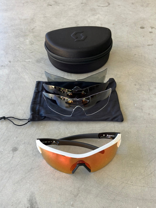 Scott Leap Sunglasses Team Design - with Spare Lenses | Bike Exchange | Pro Cycling Kit